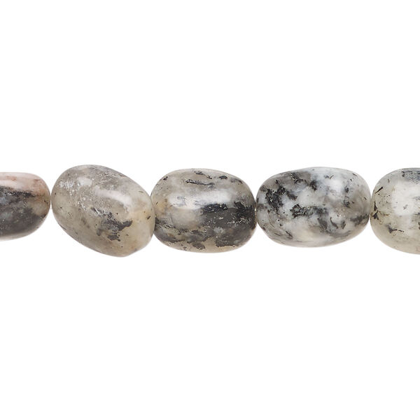 Pink sesame jasper 1pkg1, nugget bead natural, 15 inch mini to small image number 0