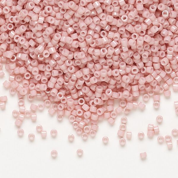 Seed bead, Delica®, glass, pkg/7.5g, #11 round, opaque glazed rosewater (DB-1906). image number 0