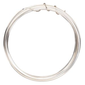 Wire, ParaWire™, silver-plated copper, square, 21 gauge. Sold per 4-yard section.