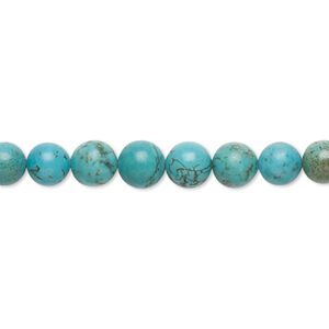 Magnesite 1pkg1, round bead 15.5-16 inch 5-7mm