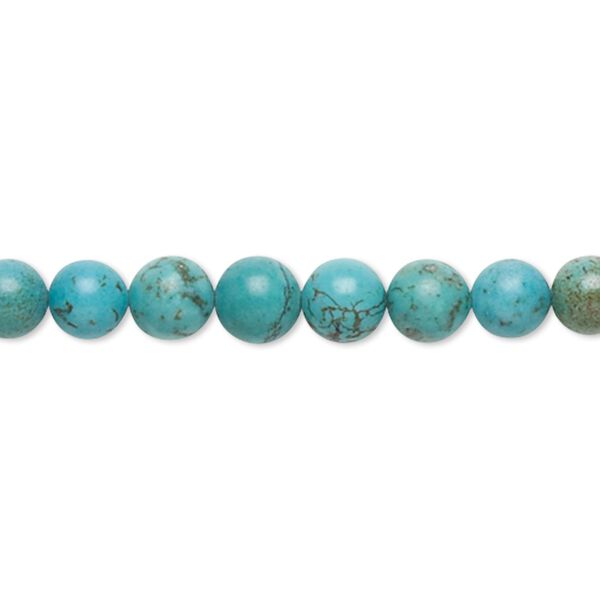 Magnesite 1pkg1, round bead 15.5-16 inch 5-7mm image number 0