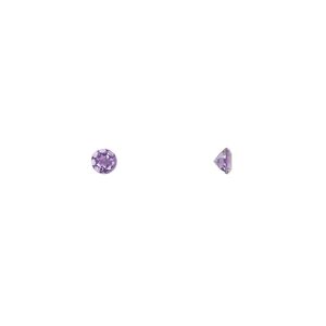 Amethyst 1pkg4, hand-cut faceted round gem natural 3.5mm