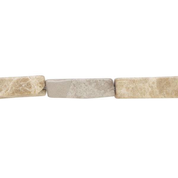 Bead, multi-gemstone (natural), 16x5mm-18x6mm square tube, C- grade, Mohs hardness 3 to 6-1/2. Sold per 15" to 16" strand. image number 0