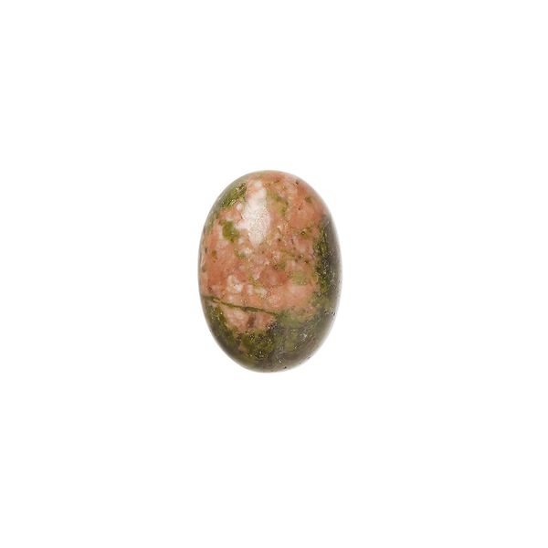 Unakite 1pkg6, calibrated oval cab natural 14x10mm image number 0