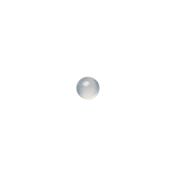 Cabochon, blue chalcedony (natural), 4mm hand-cut calibrated round, B grade, Mohs hardness 6-1/2 to 7. Sold per pkg of 10. image number 0