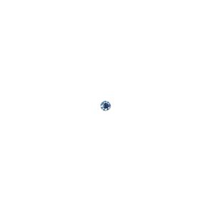 Blue sapphire 1pkg1, hand-cut faceted round gem 2mm
