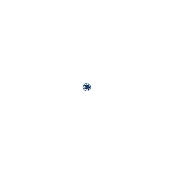 Blue sapphire 1pkg1, hand-cut faceted round gem 2mm image number 0