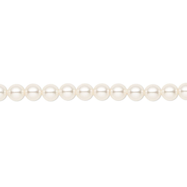 Pearl 500pk light creamrose, Crystal Passions® 4mm round 5810 image number 0