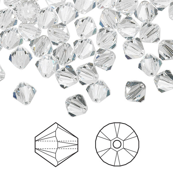 Bead 360pk crystal, Crystal Passions® 6mm bicone 5328 image number 0
