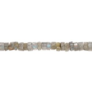 Labradorite 1pkg1, hand-cut faceted heishi bead natural 13 inch 4x2mm-5x4mm