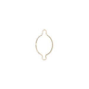Link, Wrap-Tite®, 14Kt gold, 10x8mm oval setting. Sold individually.