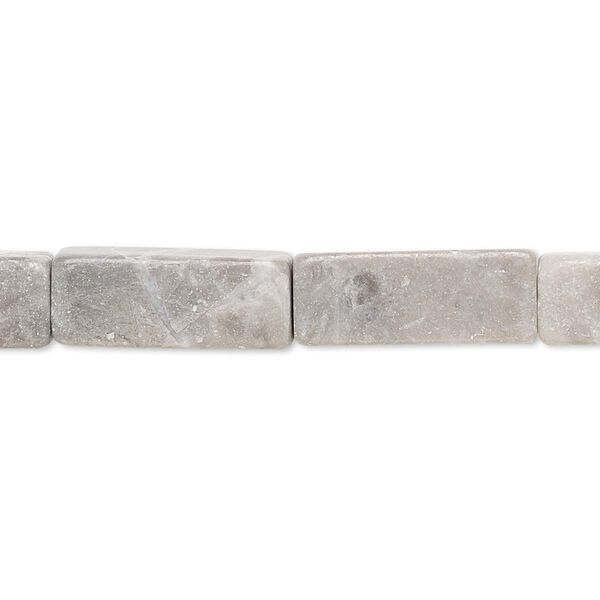 Riverstone / grey marble / cream marble 1pkg1, square tube bead 15 inch 18x7mm-19x7mm image number 0
