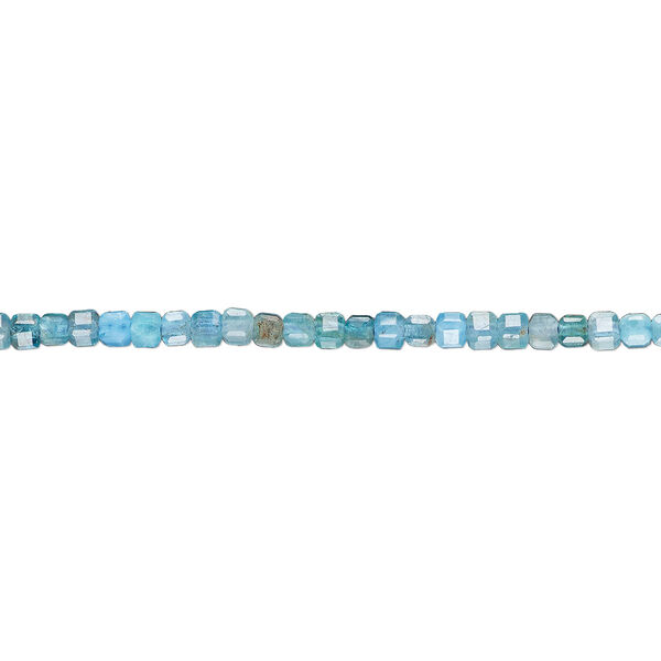 Apatite 1pkg1, faceted cube bead natural B grade, 15.5-16 inch 2mm image number 0