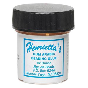 Adhesive, Henrietta's, gum arabic, pkg/1/2-ounce container.