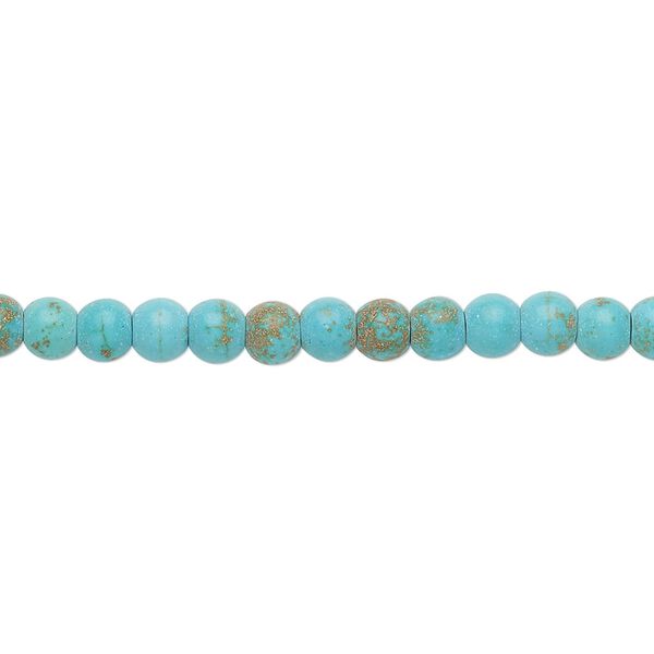 Magnesite 1pkg1, round bead 15 inch 4mm image number 0