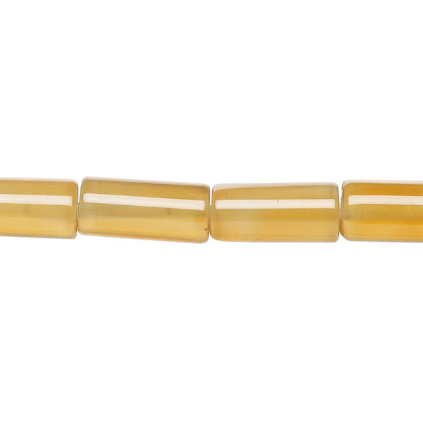 Red agate 1pkg1, round tube bead, 15 inch 13x6mm-14x7mm image number 0