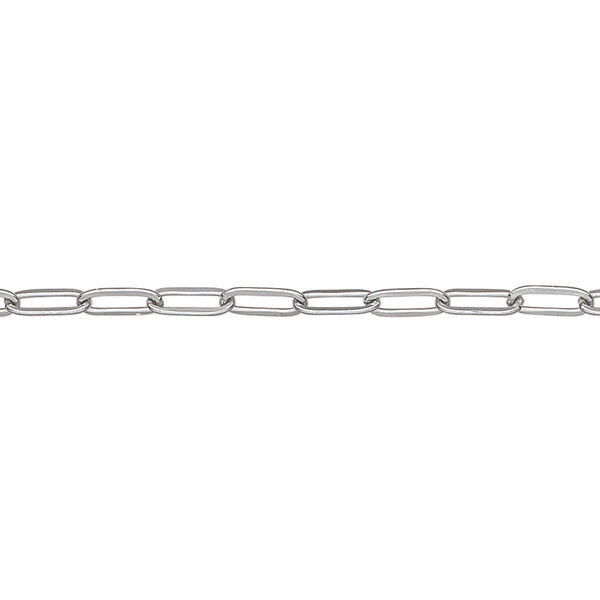 Chain 1pkg1 paperclip, 2.6mm, stainless steel 50 foot unfinished image number 0