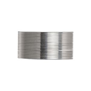 Wire, Beadalon®, stainless steel, 3/4 hard, round, 20 gauge. Sold per pkg of 6 meters.