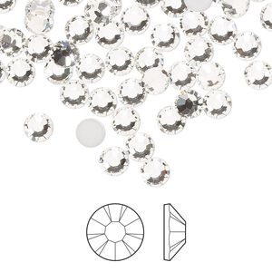 Flat back 1440pk crystal foil back, Preciosa MAXIMA Czech crystal rhinestone 4.6-4.8mm chaton rose round SS20