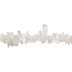 White moonstone 1pkg1, chip bead natural 34 inch small