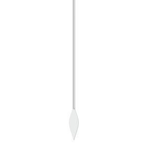 Paddle pin, sterling silver, 1-3/4 inches, diamond shaped, 23 gauge. Sold per pkg of 10.