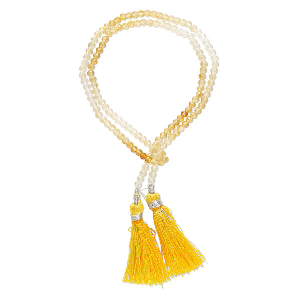 Bead, citrine (heated), shaded, 3-3.5mm hand-cut faceted round, B+ grade, Mohs hardness 7. Sold per 15-1/2" to 16" strand. image number 0