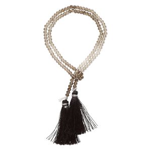 Smoky quartz 1pkg1, hand-cut faceted round bead 15.5-16 inch 3.5-4mm