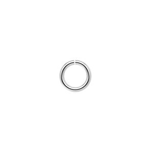 Jump ring, sterling silver, 9mm round, 6.6mm inside diameter, 16 gauge. Sold per pkg of 20.