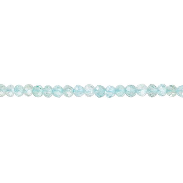 Apatite 1pkg1, faceted rondelle bead natural 15.5-16 inch 3x2mm image number 0