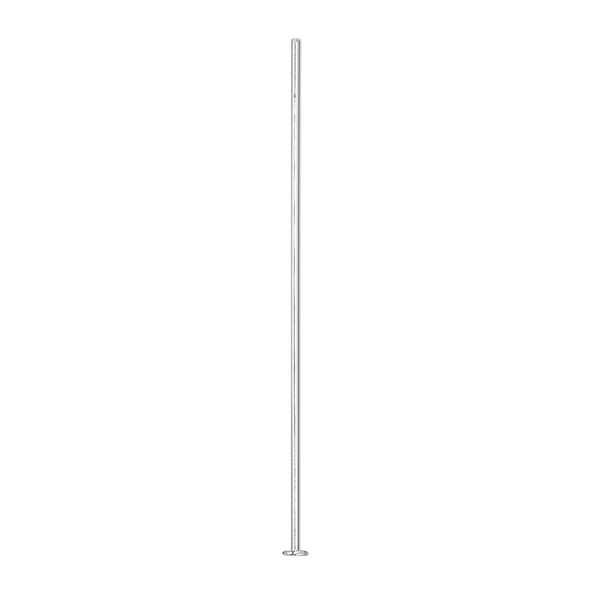 Head pin, sterling silver, 1-1/2 inches, 22 gauge. Sold per pkg of 100. image number 0
