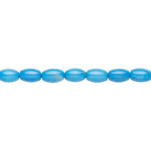 Howlite 1pkg1, oval bead 15.5-16 inch 6x4mm