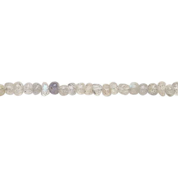 Labradorite 1pkg1, pebble bead natural C grade, 13 inch mini image number 0