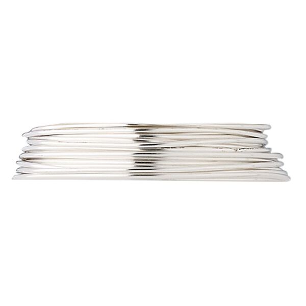 Wire, fine silver, dead-soft, round, 20 gauge. Sold per 25-foot spool. image number 0