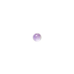 Amethyst 1pkg6, hand-cut calibrated round cab natural 5mm