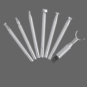 Stamp set, zinc, swivel knife and 6 stamps. Sold per set.