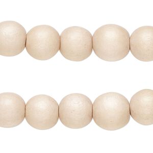 Taiwanese cheesewood 1pkg2, hand-cut round bead 15.5-16 inch tan 10mm