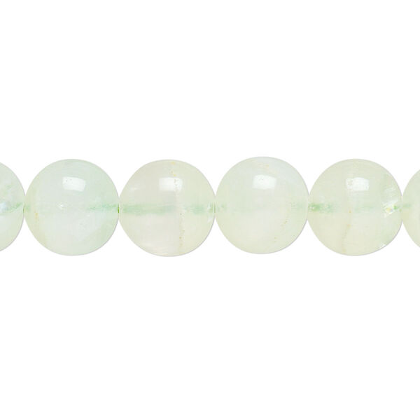 Bead, fluorite (natural), green and white, 8mm hand-cut round, B grade, Mohs hardness 4. Sold per 16-inch strand. image number 0