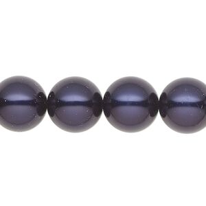 Pearl 30pk dark blue, Preciosa Czech crystal 12mm round
