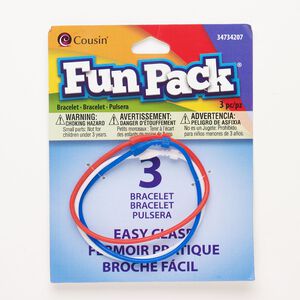 Bracelet cord, silicone, red / blue / white, 2mm round. Sold per pkg of (3) 6-1/2 inch strands.