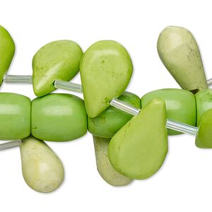 Magnesite 1pkg3, mixed shape bead 15 inch mix 6x6mm-30x15mm