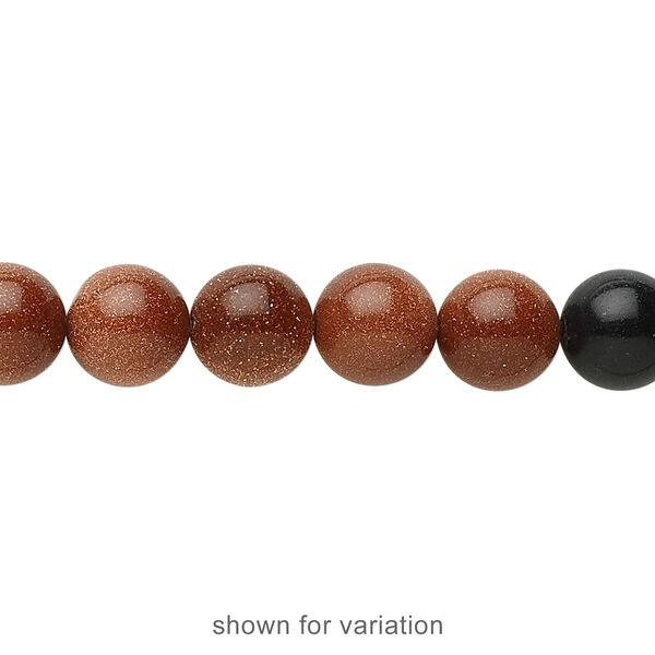 Multi-gemstone / glass 1pkg1, round bead 15.5-16 inch 8mm image number 3