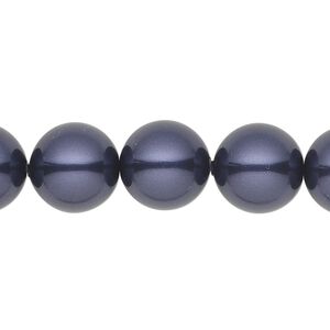 Pearl 10pk dark purple, Crystal Passions® 12mm round 5811
