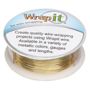 Wire, Wrapit®, jeweler's bronze, dead-soft, round, 26 gauge. Sold per 0.25-pound spool, approximately 360 feet.