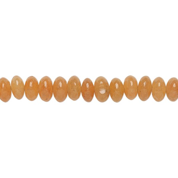 Red aventurine 1pkg1, rondelle bead natural 15.5-16 inch 6x4mm-7x4mm image number 0