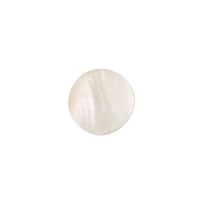 Cabochon, mother-of-pearl shell (natural), 14mm calibrated round, Mohs hardness 3-1/2. Sold per pkg of 2.