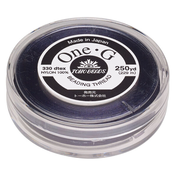 Thread, One-G™, nylon, pkg/250 yards, navy, size 0. image number 0