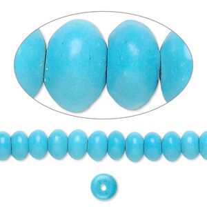 Magnesite 1pkg1, rondelle bead 15.5-16 inch 6x4mm