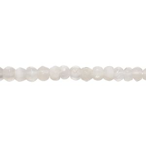 White moonstone 1pkg1, hand-cut faceted rondelle bead natural 10 inch 4x2mm-5x3mm