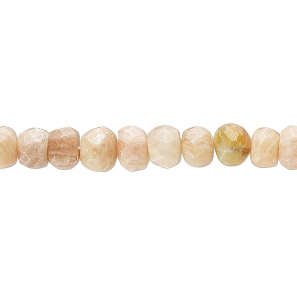 Rose jasper 1pkg1, hand-cut faceted rondelle bead natural 14 inch 6x3mm-7x6mm image number 0
