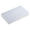 Organizer box, plastic, clear, 6-3/4 x 4-1/8 x 1-inch rectangle with (7) 4-cell containers and snap top. Sold individually. image number 1
